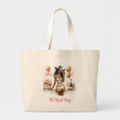 Grand Tote Bag Cavalière Western Rodeo Afro-Américaine (Devant)