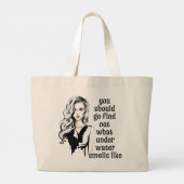Grand Tote Bag Ce que l'eau sent comme (Dos)