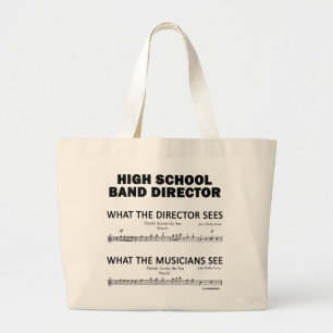 Grand Tote Bag Ce que voit la bande du lycée