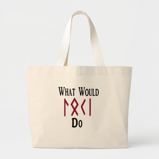 Grand Tote Bag Ce qui LOKI ferait (Devant)