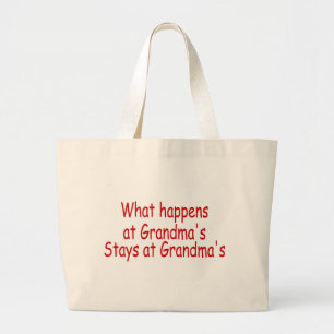 Grand Tote Bag Ce qui se produit aux séjours de grand-mamans aux