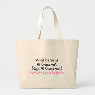 Grand Tote Bag Ce qui se produit aux séjours de grand-mamans aux