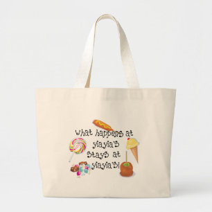 Grand Tote Bag Ce qui se produit aux SÉJOURS de YiaYia chez