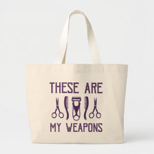 Grand Tote Bag Ce sont mes armes