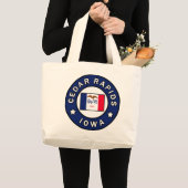 Grand Tote Bag Cedar Rapids Iowa (Devant (produit))