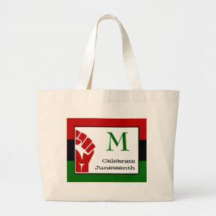 Grand Tote Bag CÉLÉBRATE DE MONogramme   JUNEDIXIÈME   Pan Africa