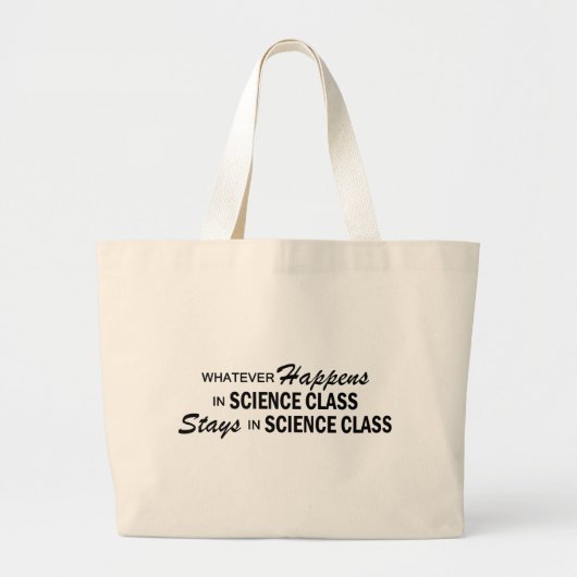 Grand Tote Bag Celui qui se produise - classe de la Science (Devant)