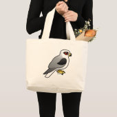 Grand Tote Bag cerf-volant Blanc-coupé la queue (Devant (produit))