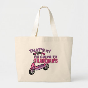 Grand Tote Bag C'est ce que je vais à Grand-Mère