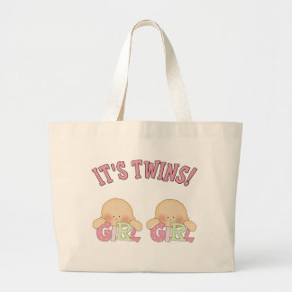 Grand Tote Bag C'est des jumeaux ! (FILLE DE FILLE)
