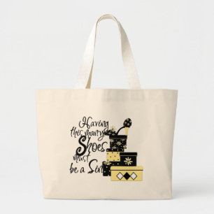 Grand Tote Bag Cette Nombreuse Chaussure Un Péché