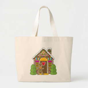 Grand Tote Bag Chambre et homme de pain d'épice