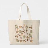 Grand Tote Bag Champignons assortés (Dos)