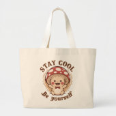 Grand Tote Bag Champignons positifs (Devant)