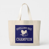 Grand Tote Bag Champion de l'épellation (Dos)