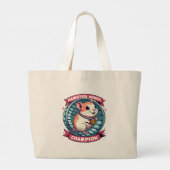 Grand Tote Bag Champion de roue de hamster (Dos)