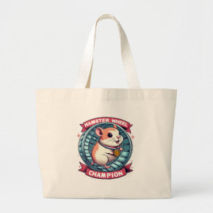 Grand Tote Bag Champion de roue de hamster