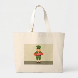 Grand Tote Bag chanceux leprechaun