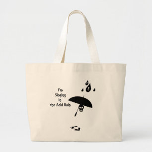 Grand Tote Bag Chanter sous la pluie acide