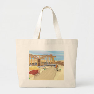 Grand Tote Bag Chantier de construction