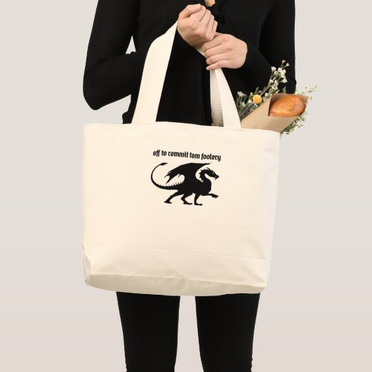 Grand Tote Bag Chaotic Little Dragon (Devant (produit))