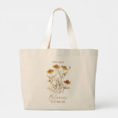 Grand Tote Bag Chaque fleur fleurit dans son propre temps -Floral (Dos)
