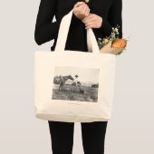 Grand Tote Bag Charles Belden avec le cheval et le crâne (Devant (produit))