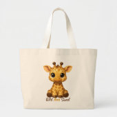 Grand Tote Bag Chat Chanceux (Devant)