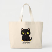 Grand Tote Bag Chat Chanceux (Devant)