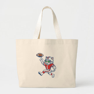 Grand Tote Bag Chat de foot drôle