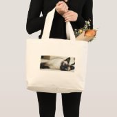 Grand Tote Bag Chat de Siamese (Devant (produit))
