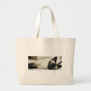 Grand Tote Bag Chat de Siamese
