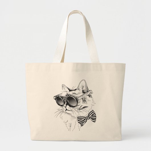 Grand Tote Bag Chat frais (Devant)