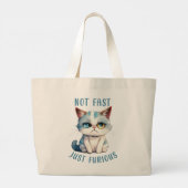 Grand Tote Bag Chat Grumpy - Pas Rapide, Juste Furieux (Dos)
