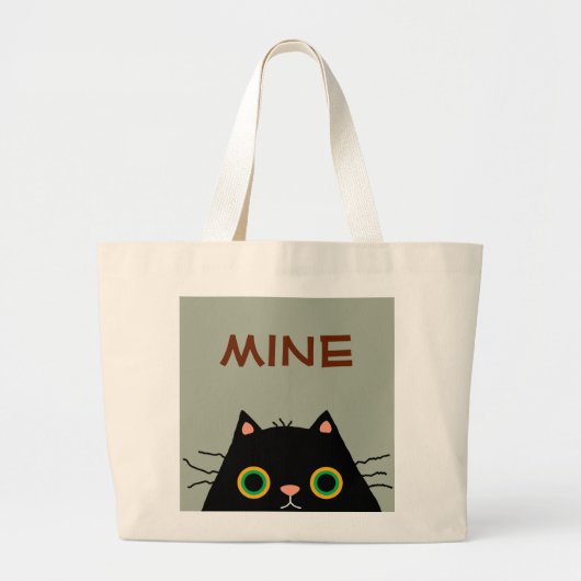 Grand Tote Bag Chat informe (Devant)