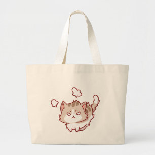 Grand Tote Bag Chat mignon frustré chats amoureux design mais m