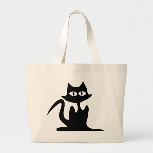 GRAND TOTE BAG CHAT NOIR (Devant)