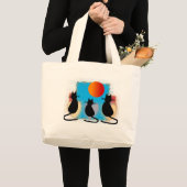 Grand Tote Bag Chats au soleil (Devant (produit))