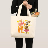 Grand Tote Bag Chats dansants (Devant (produit))