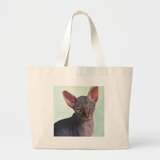 Grand Tote Bag Chats Sunitha de chat de sphinx de Sphynx (Devant)