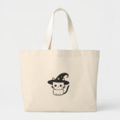 Grand Tote Bag chatte sorcière chats mignons | design chats (Devant)