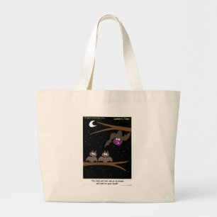 Grand Tote Bag Chauves-souris faisant des erreurs Cadeaux drôles