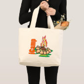 Grand Tote Bag Chemise iCamp Camping (Devant (produit))