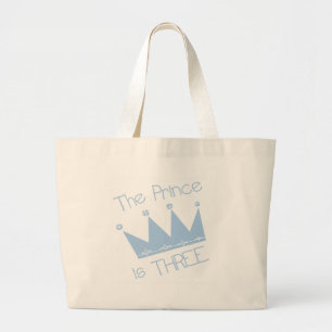 Grand Tote Bag Chemises et cadeaux Prince Crown 3e anniversaire