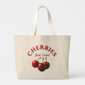Grand Tote Bag Cherries fresh picked (Dos)