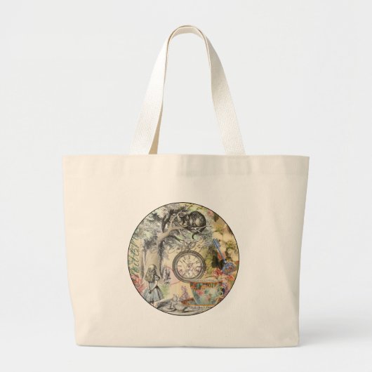 Grand Tote Bag Cheshire Chat Alice Wonderland Classic (Devant)