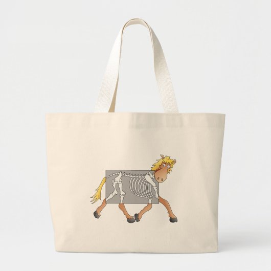 Grand Tote Bag Cheval ayant une radiographie (Devant)