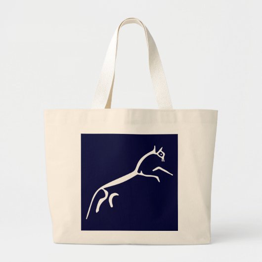 Grand Tote Bag Cheval blanc (château d'Uffington) (Devant)