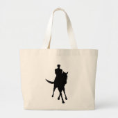 Grand Tote Bag Cheval De Dressage Et Rider (Devant)