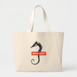 Grand Tote Bag Cheval de mer SUMI-e Fourre-tout